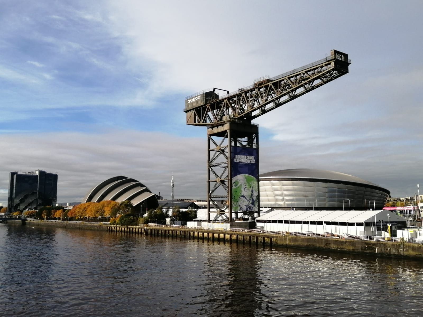 Photo du site où se tiendront les pourparlers de la COP26 à Glasgow, en Ecosse, du 31 octobre au 12 novembre 2021 Photo du site où se tiendront les pourparlers de la COP26 à Glasgow, en Ecosse, du 31 octobre au 12 novembre 2021
