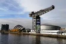Photo du site où se tiendront les pourparlers de la COP26 à Glasgow, en Ecosse, du 31 octobre au 12 novembre 2021