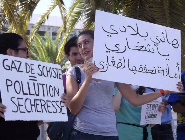 Non au Gaz de Schiste en Tunisie Manif. anti gaz de schiste au Bardo - 2013